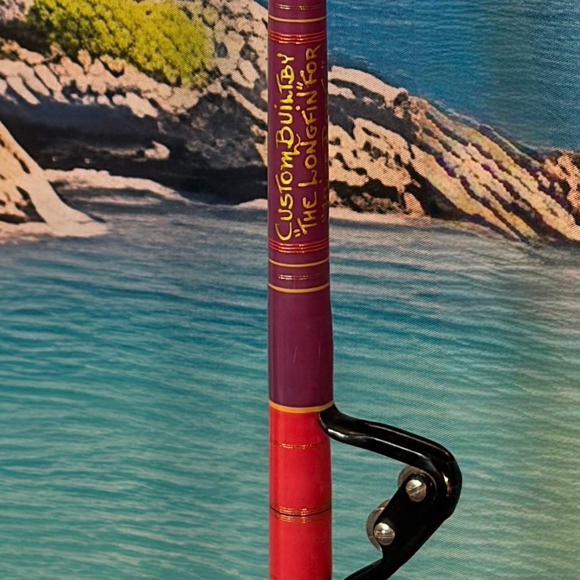 CALSTAR 655XXH Custom The Longfin 50-120lb Saltwater Tuna Rod AFTCO Roller Guide