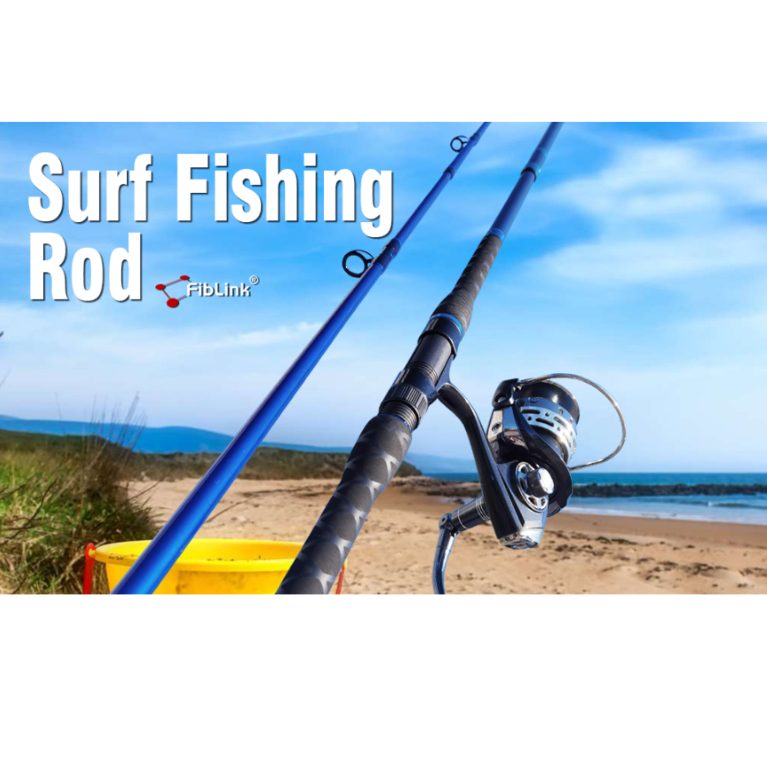 2 Piece 10′ Spinning Rod Carbon Fiber Moderate Fast Medium Heavy Durable
