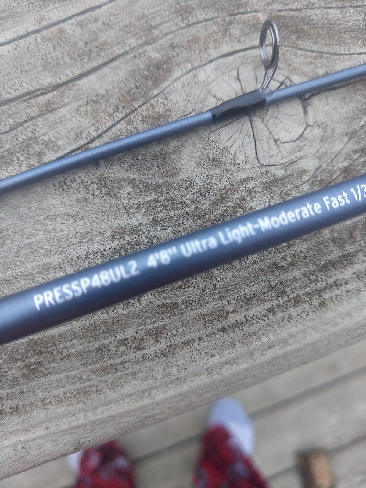 Pflueger President 2 Piece 4’8″ Ultra Light-Moderate Fast Spinning Rod.