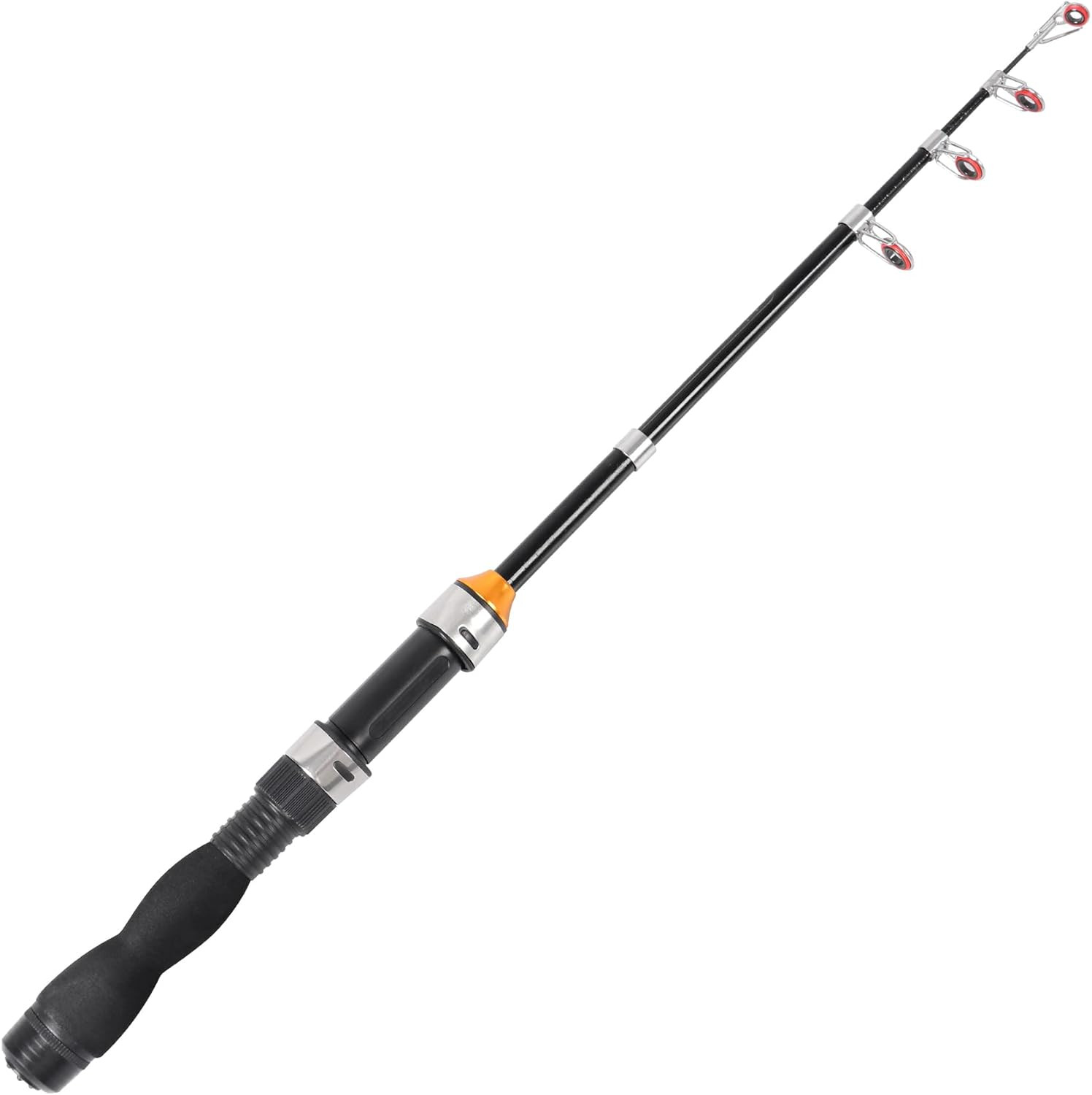 Telescopic Collapsible Extendable Fishing Rod for Saltwater and Freshwater, Ligh