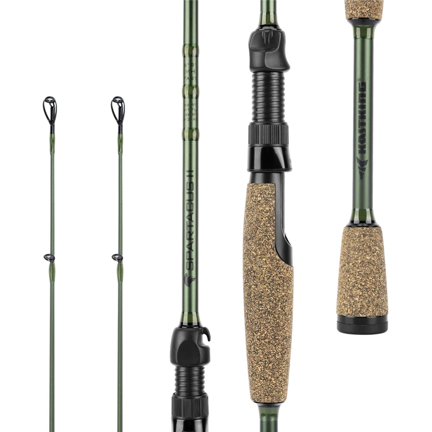 Fishing Rods IM6 Graphite Blanks Casting Spinning 2-Piece Extra Tip