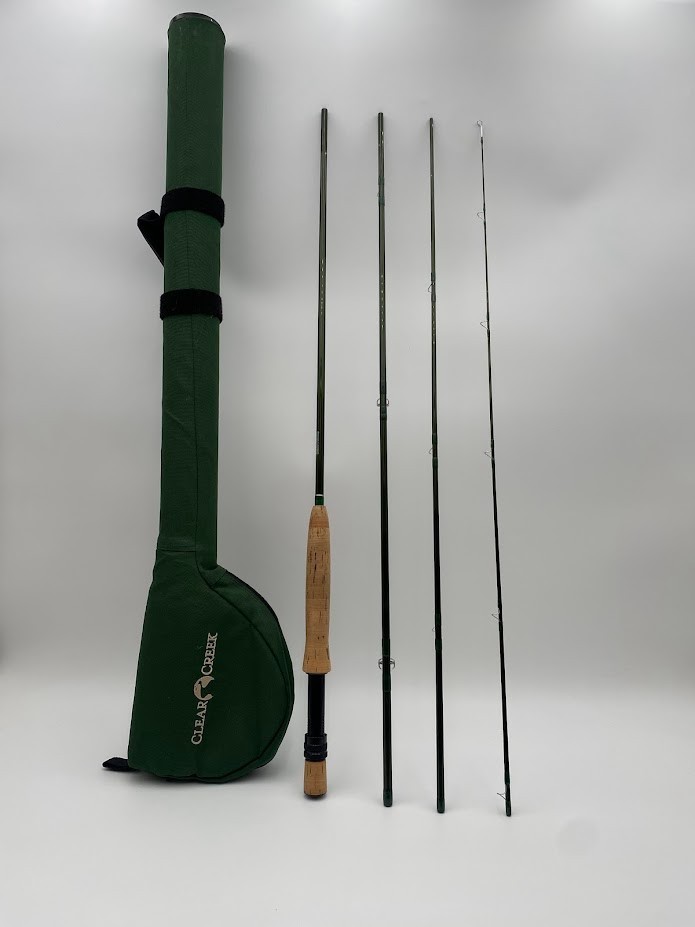 Custom fly rod with Clear Creek carrying case