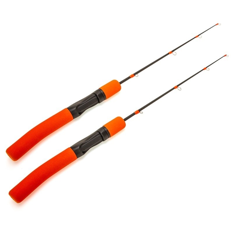 Double Adjustable Winter Ice Fishing Rod Lightweight EVA Handle for Cold Weather