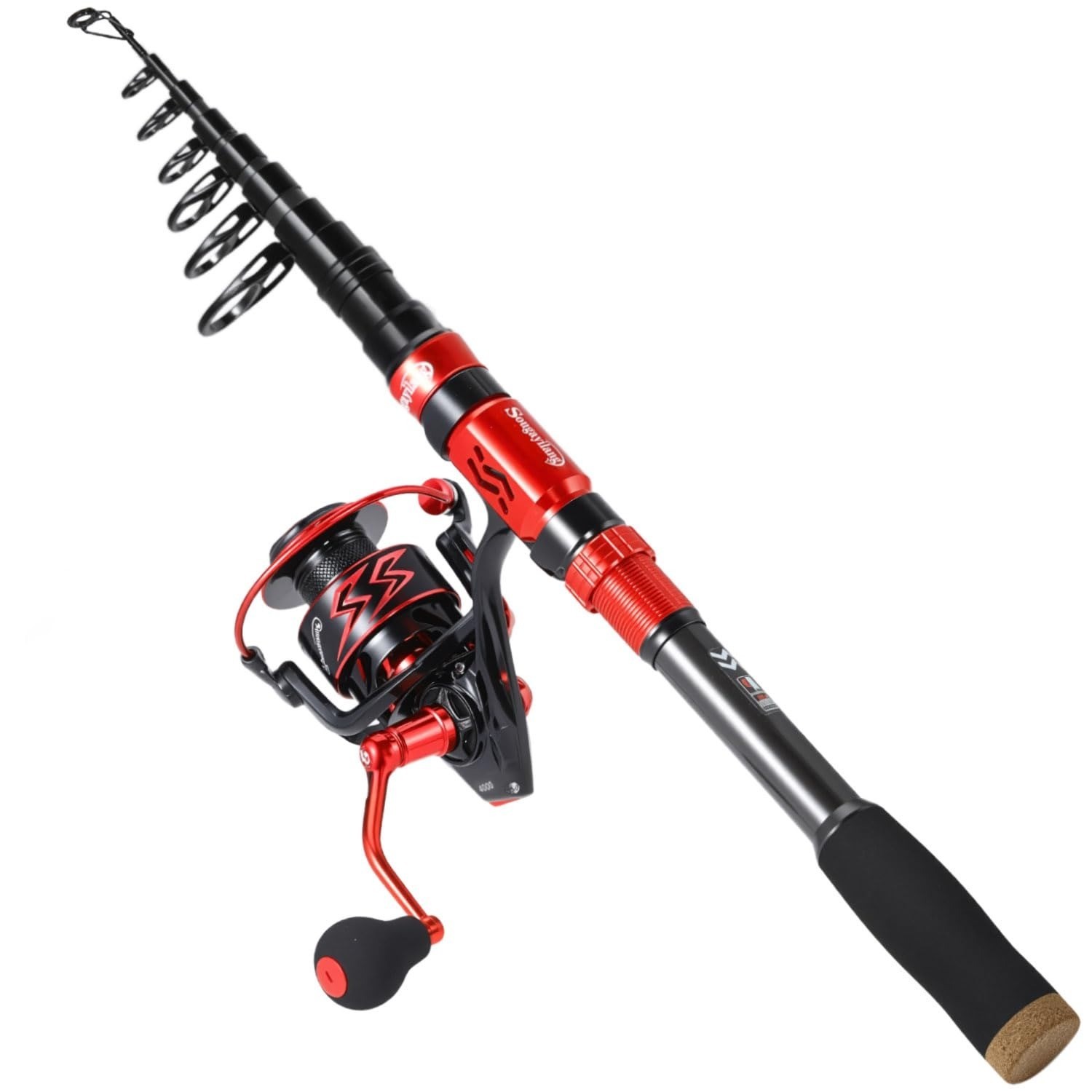 Sougayilang Telescopic Fishing Rod – Lightweight Carbon Fiber, 10 ft