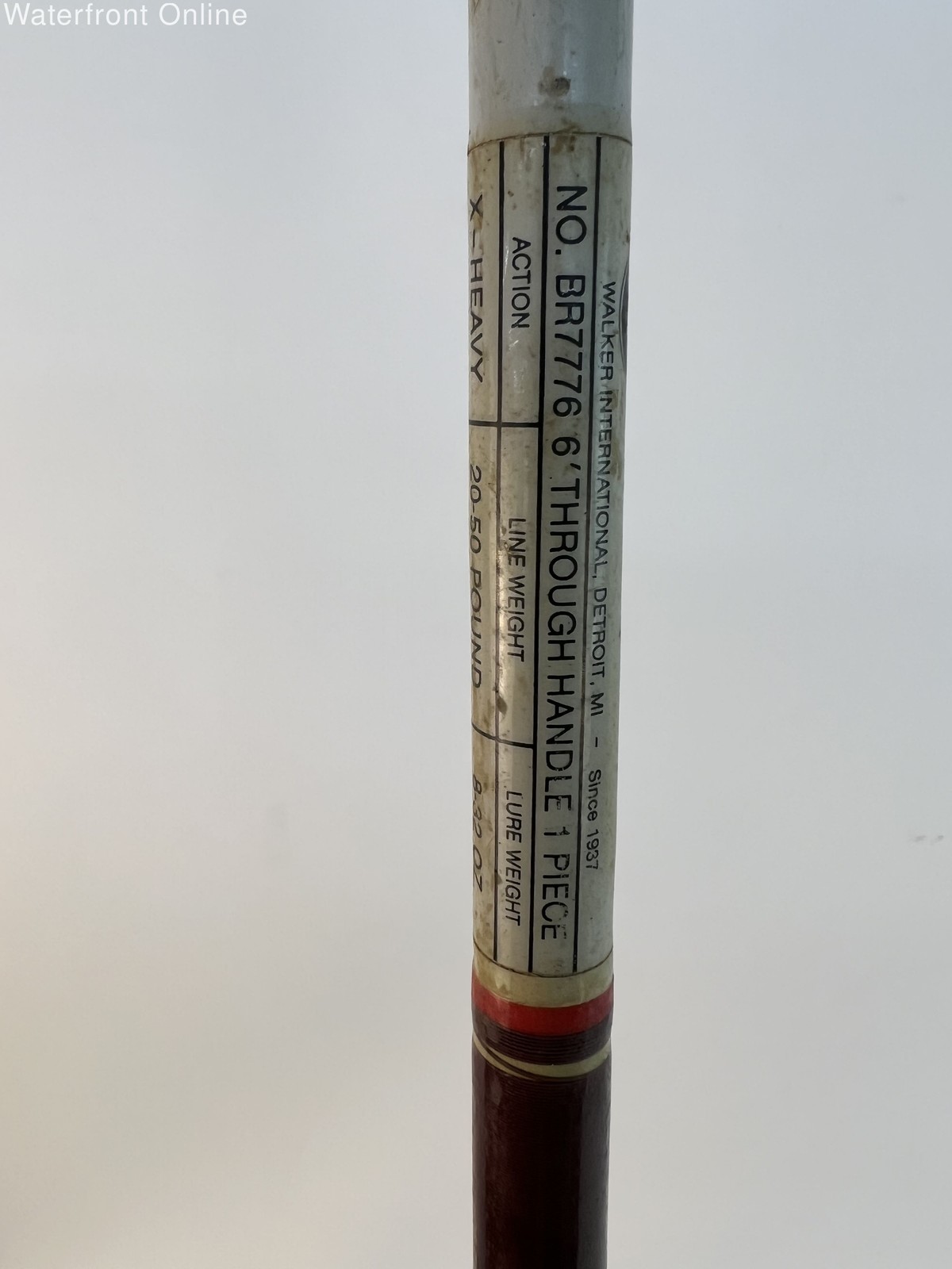 Ocean City BR7776 6′ X-Heavy Boat Rod 20-50lb 1pc Vintage Saltwater