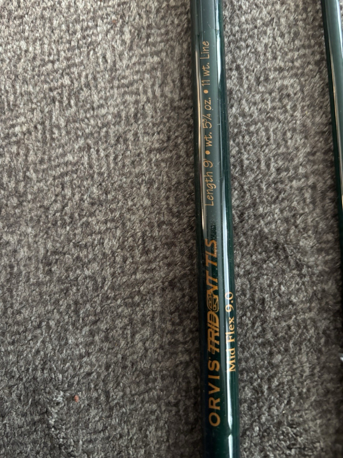 Orvis Trident TLS Fly Rod 9ft 11wt 2pc Graphite/Cork w/ Rod Tube