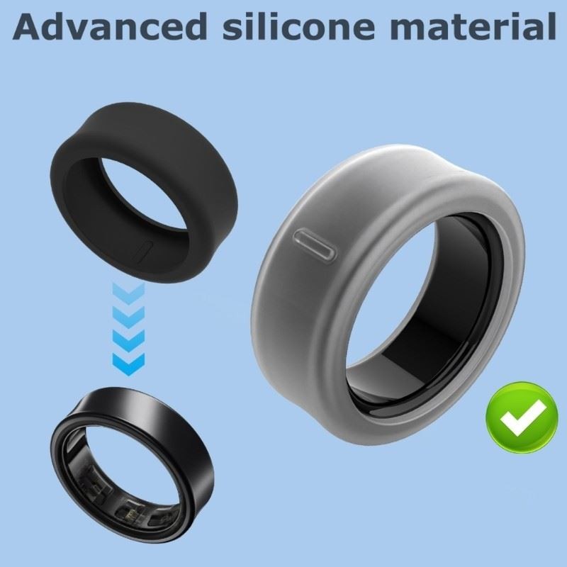 Scratchproof Skin Soft Flexible Protective Sleeve Skin Silicone Rings Cover