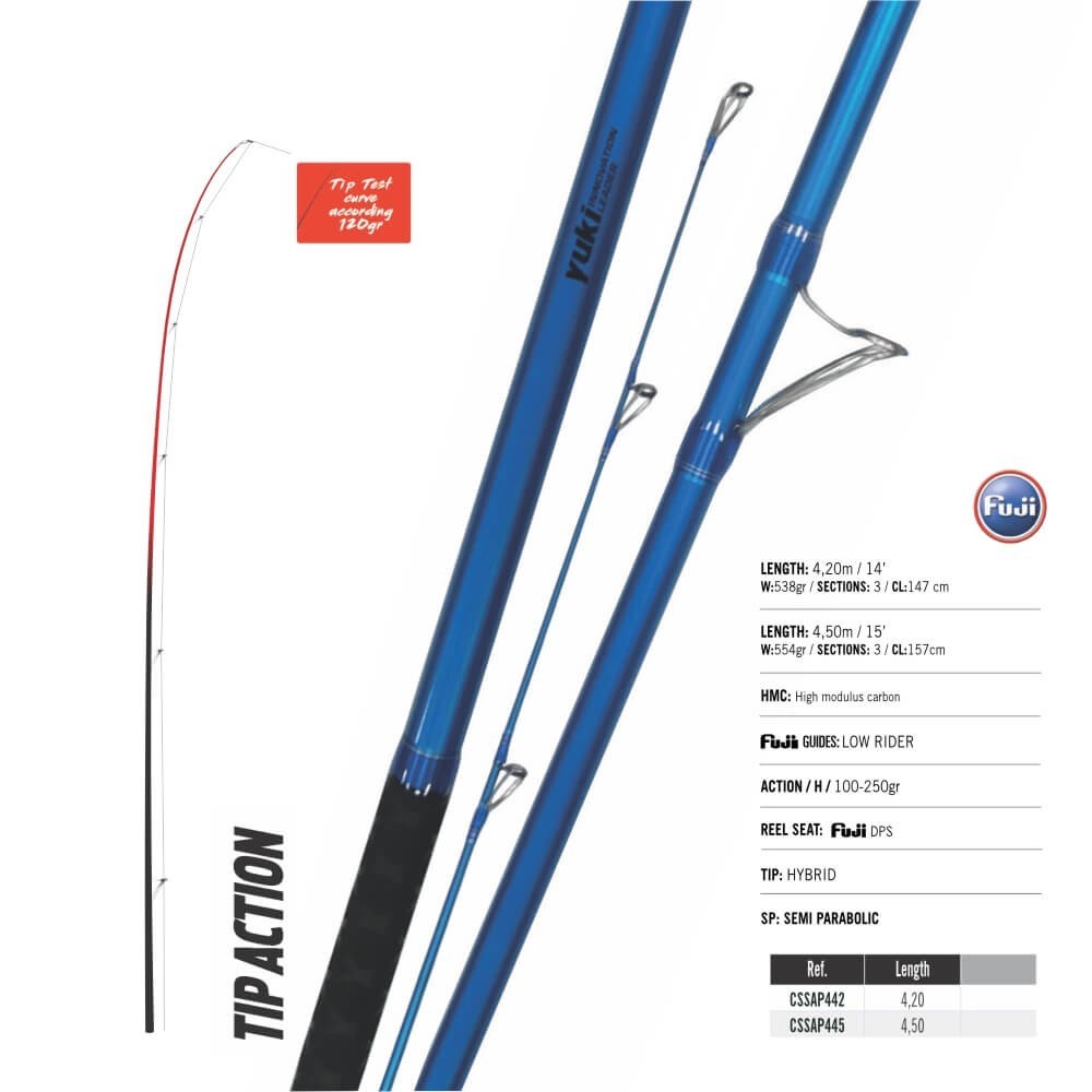 YUKI SAIKO A4 Plus Surfcasting Rod Sea Fishing 4.20m 4.50m 100-250gr