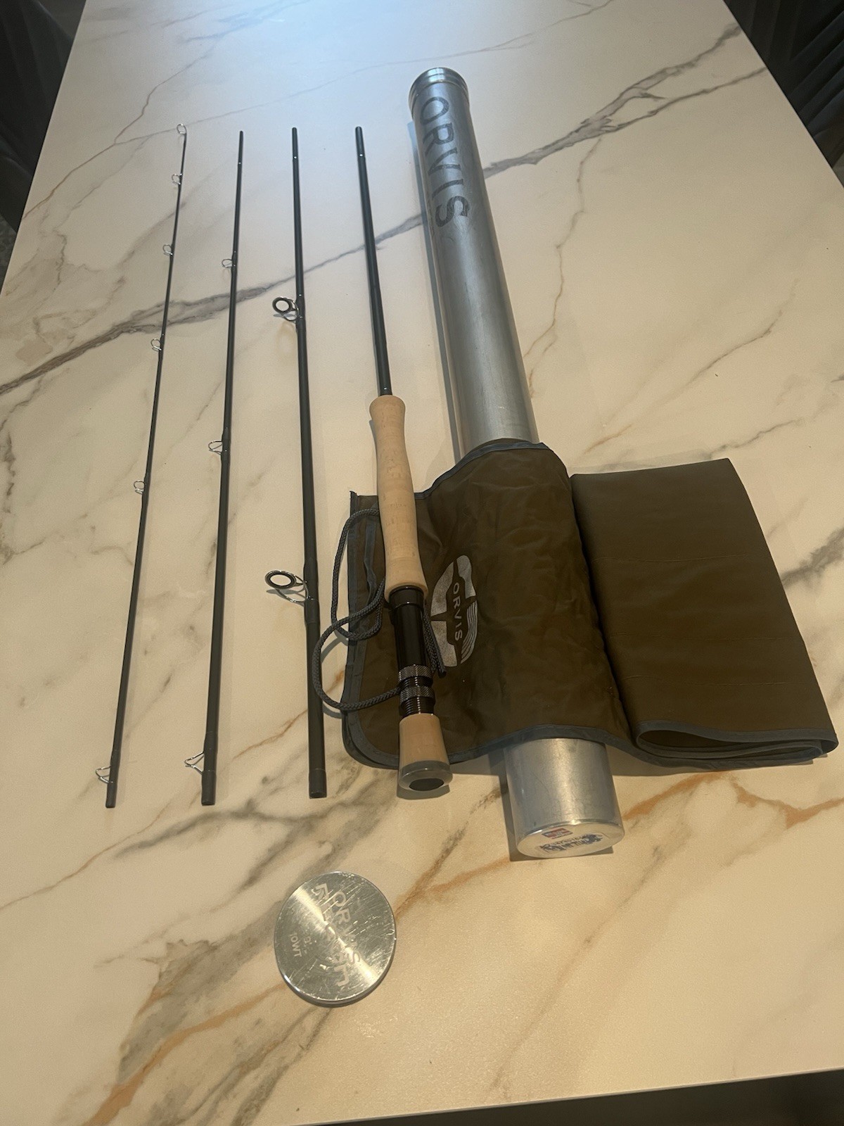 NEW Orvis Recon Fly Rod – 9’ 10WT – 4-Piece – 3 7/8 oz -Never Fished – USA Made