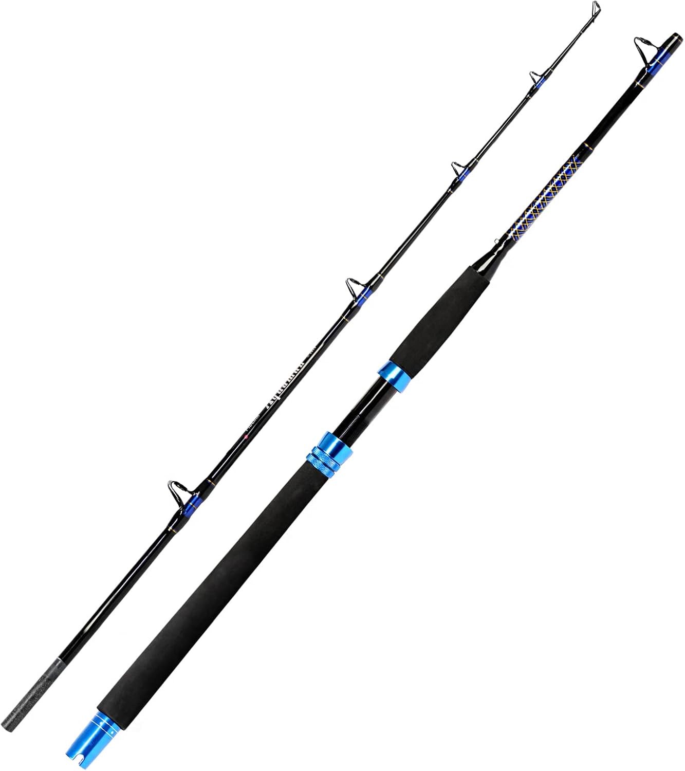1-Piece Conventional Boat Rod Saltwater Offshore Graphite Spinning Fishing Rod(6