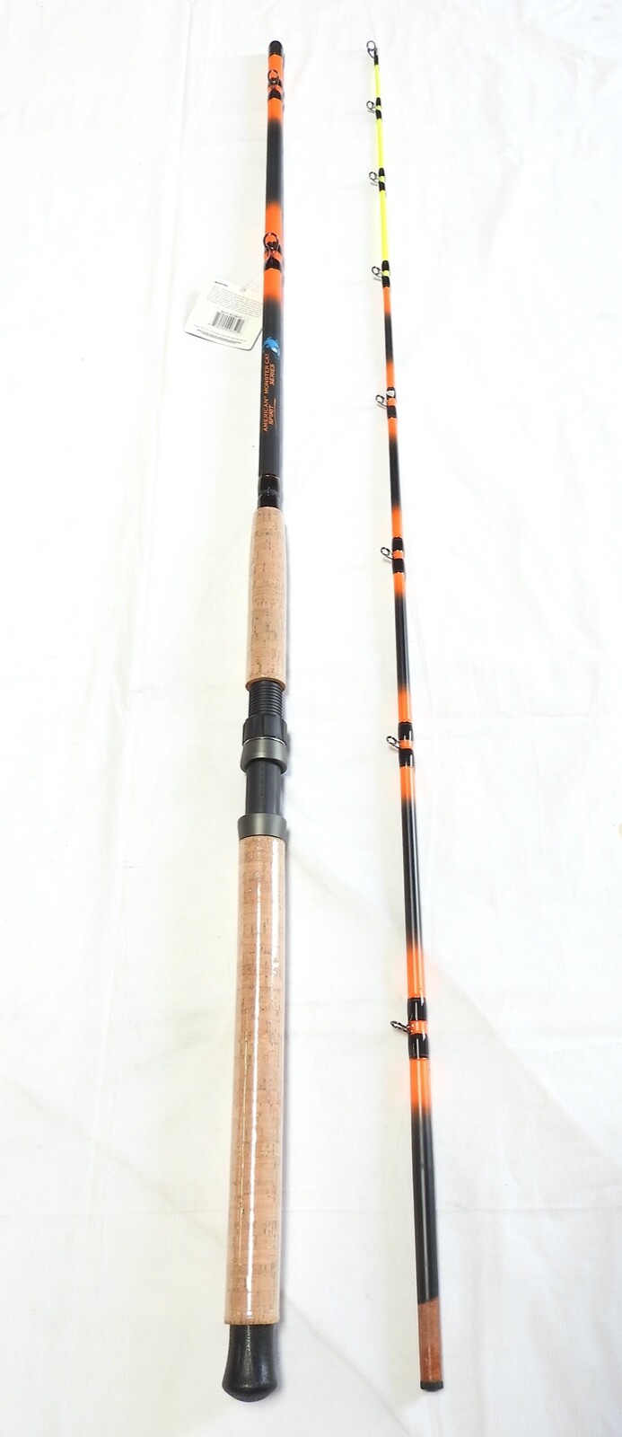 Monster Catfish Casting Rod 9′ 2PC New Tilting Guides Glow Tip