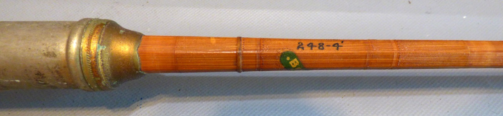 NICE VINTAGE BEST-O-LUCK 4ft 1 PIECE SPLIT BAMBOO ROD USA FISHING ROD