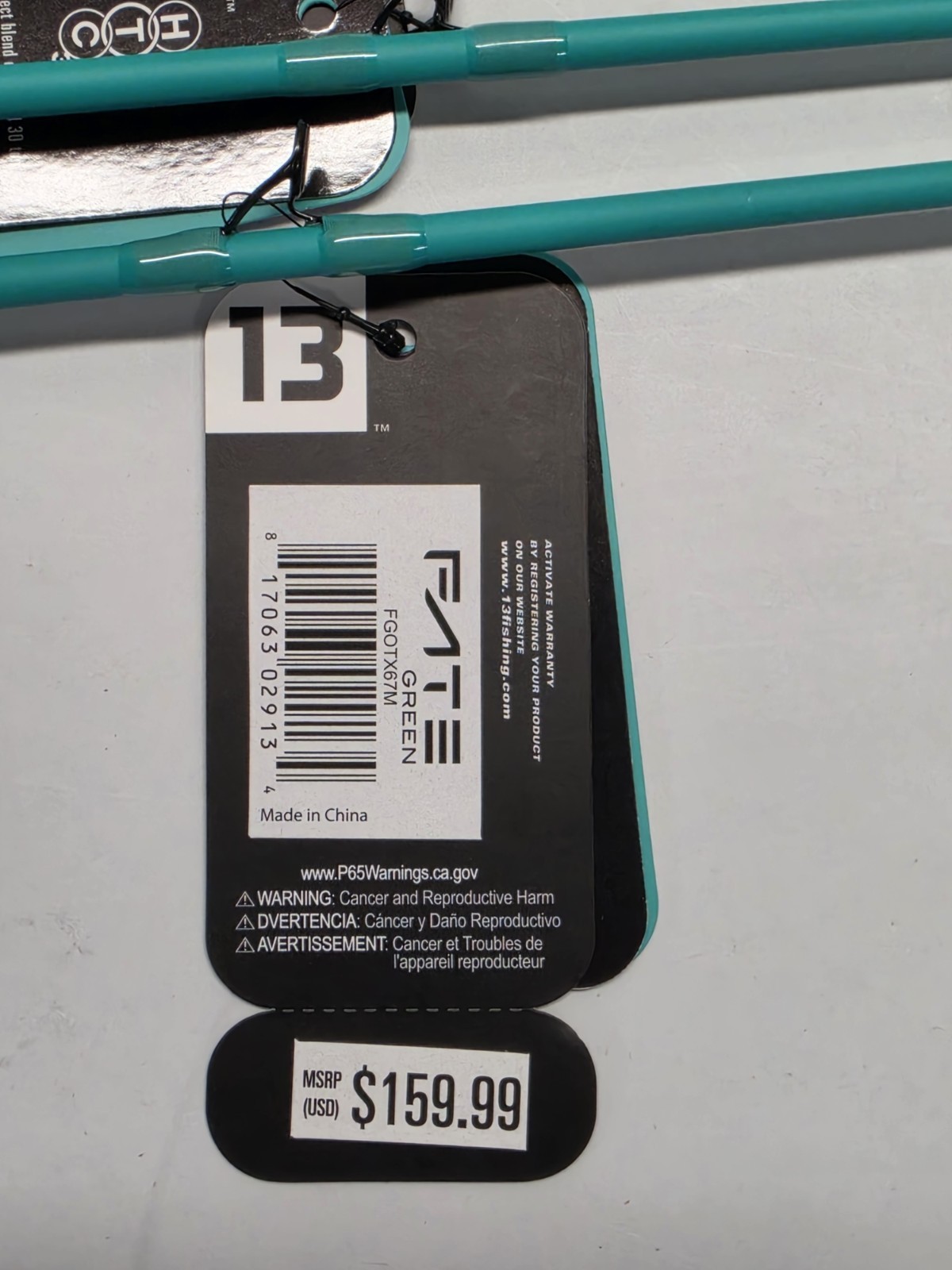 (LOT OF 3) 13 Fishing Origin Fate Green Casting Rod 6’7″ Medium Fast