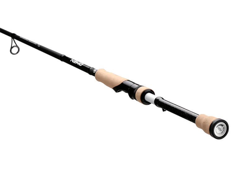13 Fishing Omen Black Vertical Spinning Rod 6’4″ 10-17 lb Butt Joint OBS64M2BJ