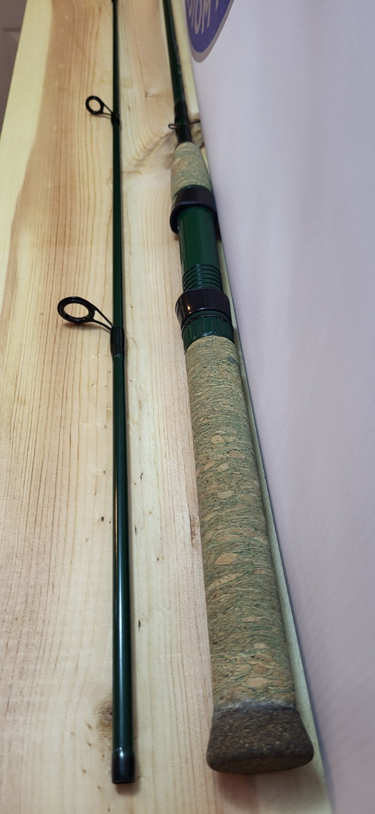 Custom Green 6′ Ultralight Mod-Fast Spinning Rod 2 Pc