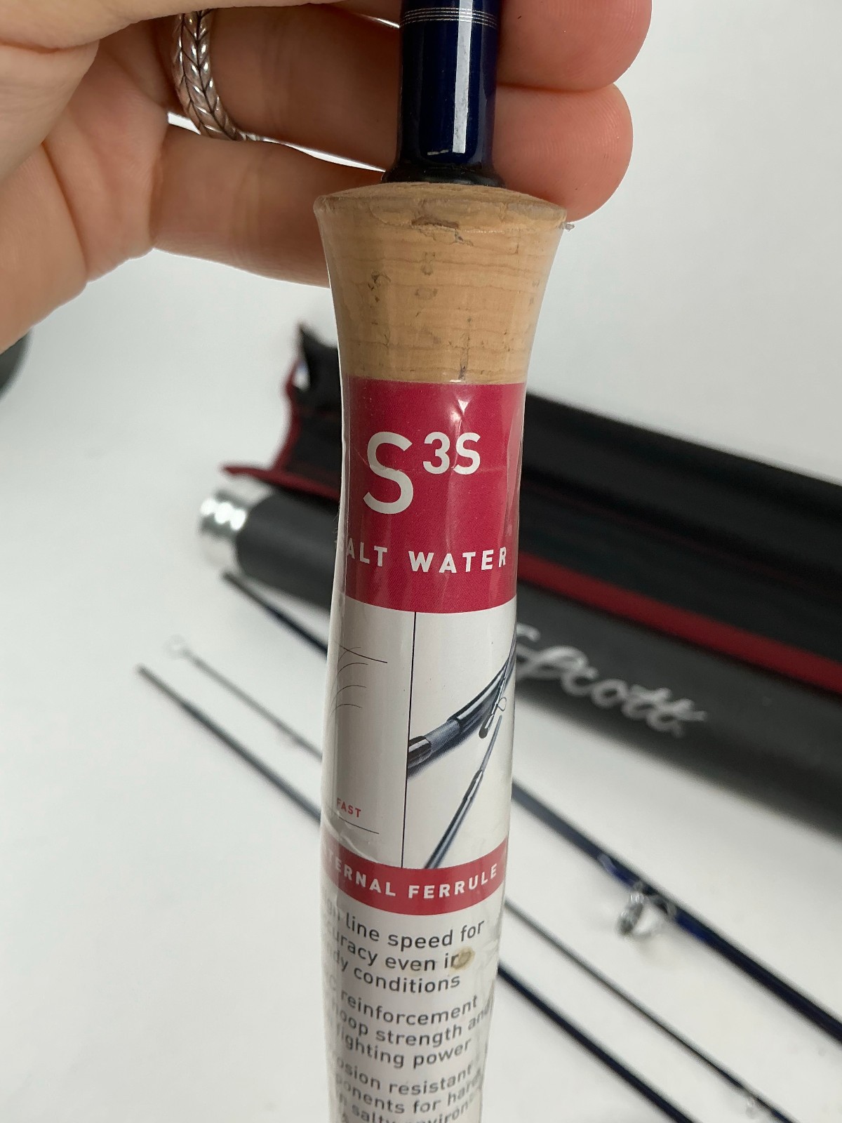 Scott Fly Rod S3S 908/4 8 Line Fly Fishing 4.3oz New / Protective Tube