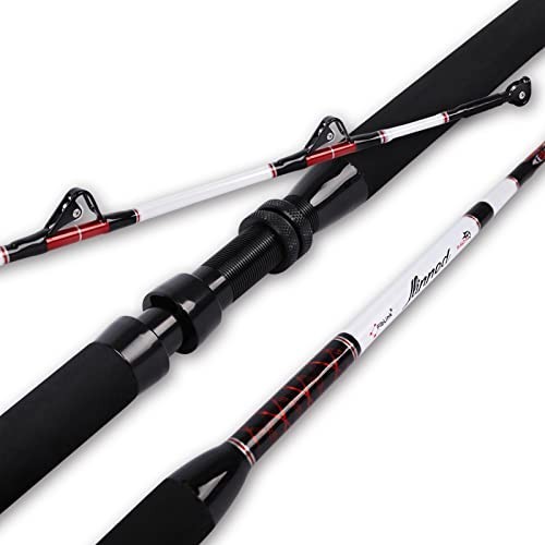 Deep Sea Fishing Rod – 5’6″ Trolling & Big Game Conventional Roller Pole (30-50l