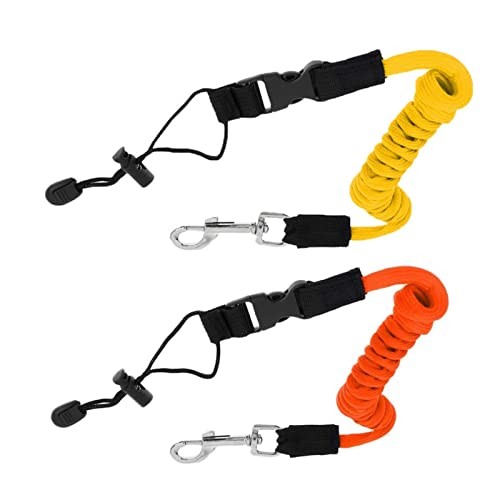 2 Pcs Kayak Paddle Leash, Kayak Leash Fishing Rod Paddle Leash, Stretchable