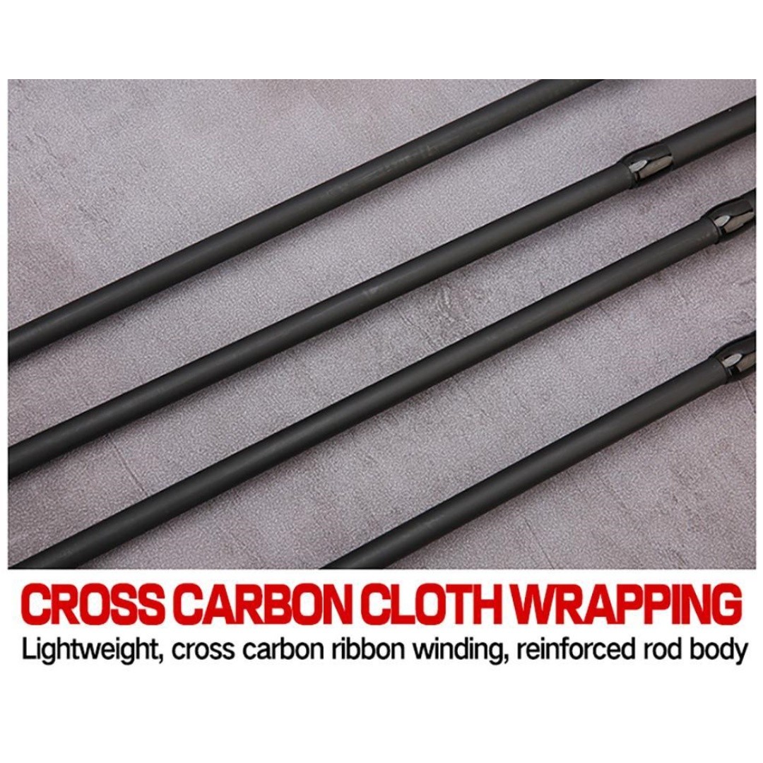 Ultra-Light Fishing Rod Carbon Fiber Spinning Casting Pole Handle Telescopic Rod