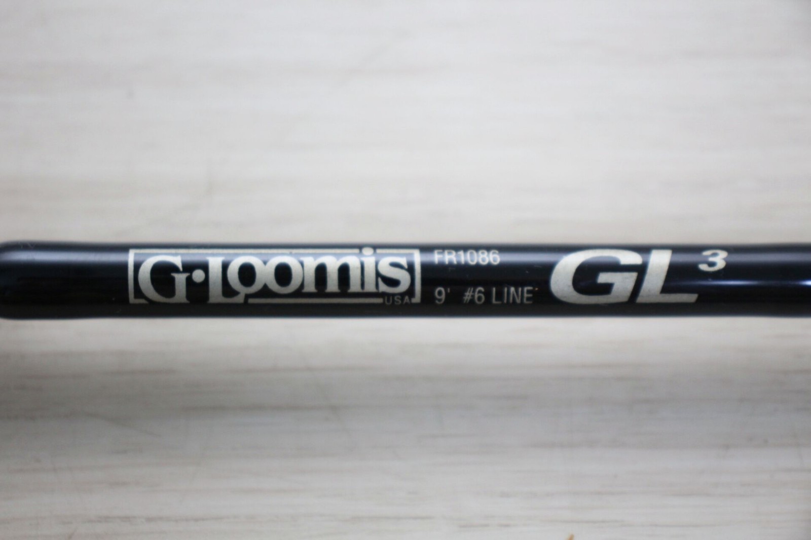 G.Loomis GL3 FR1086 Fly Rod 9ft 6wt 2pc Tube Sock Made in USA M130