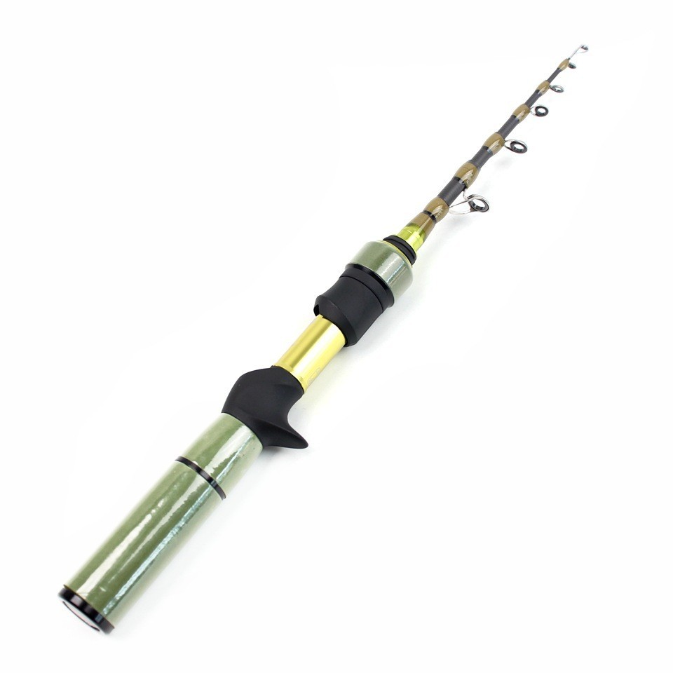 Travel Spinning Rod 5ft 5.6ft 2-6lb Telescopic Casting Rod Carbon Trout