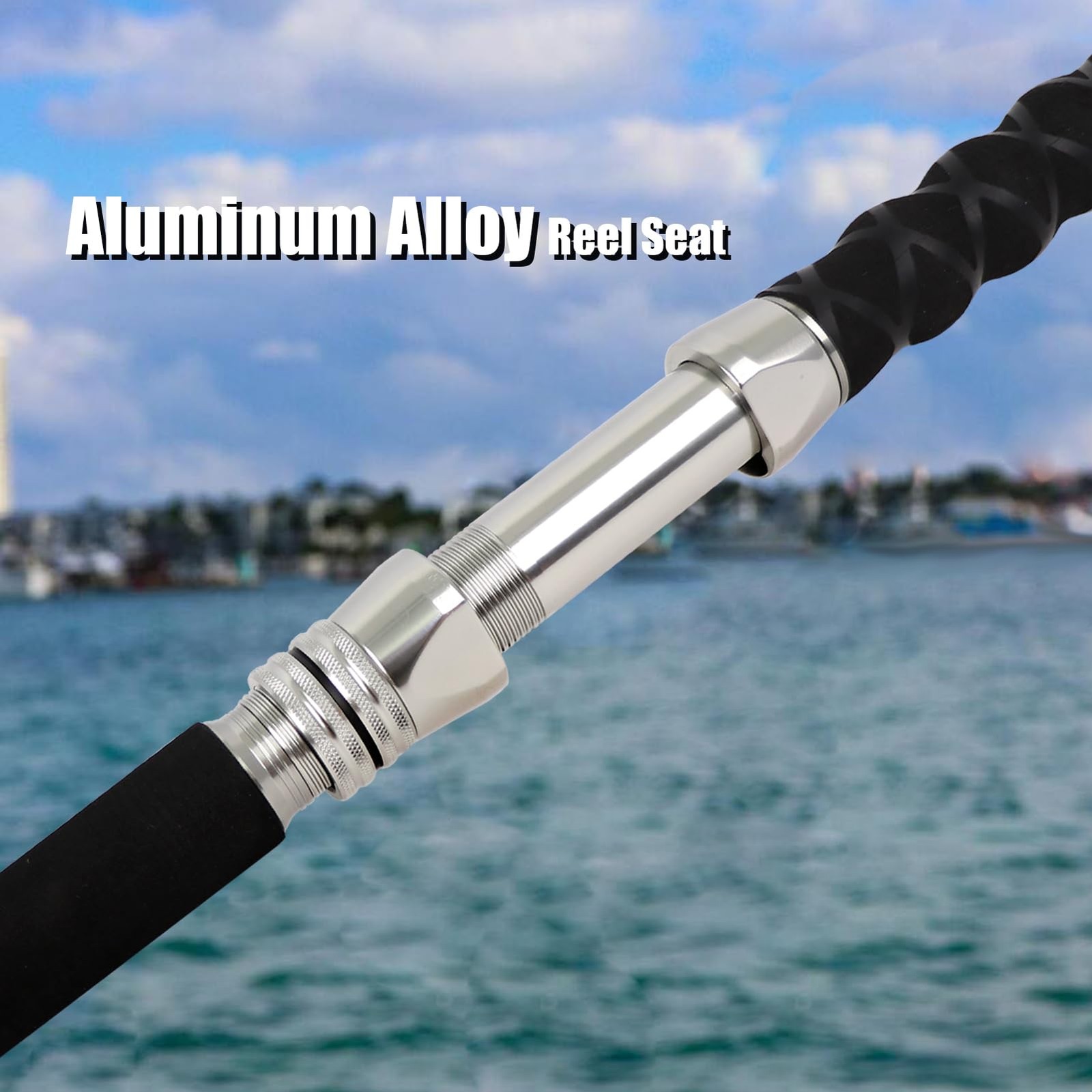 2-Piece Boat Conventional Fishing Rod Portable Spinning/Casting Rod Carbon Fi…