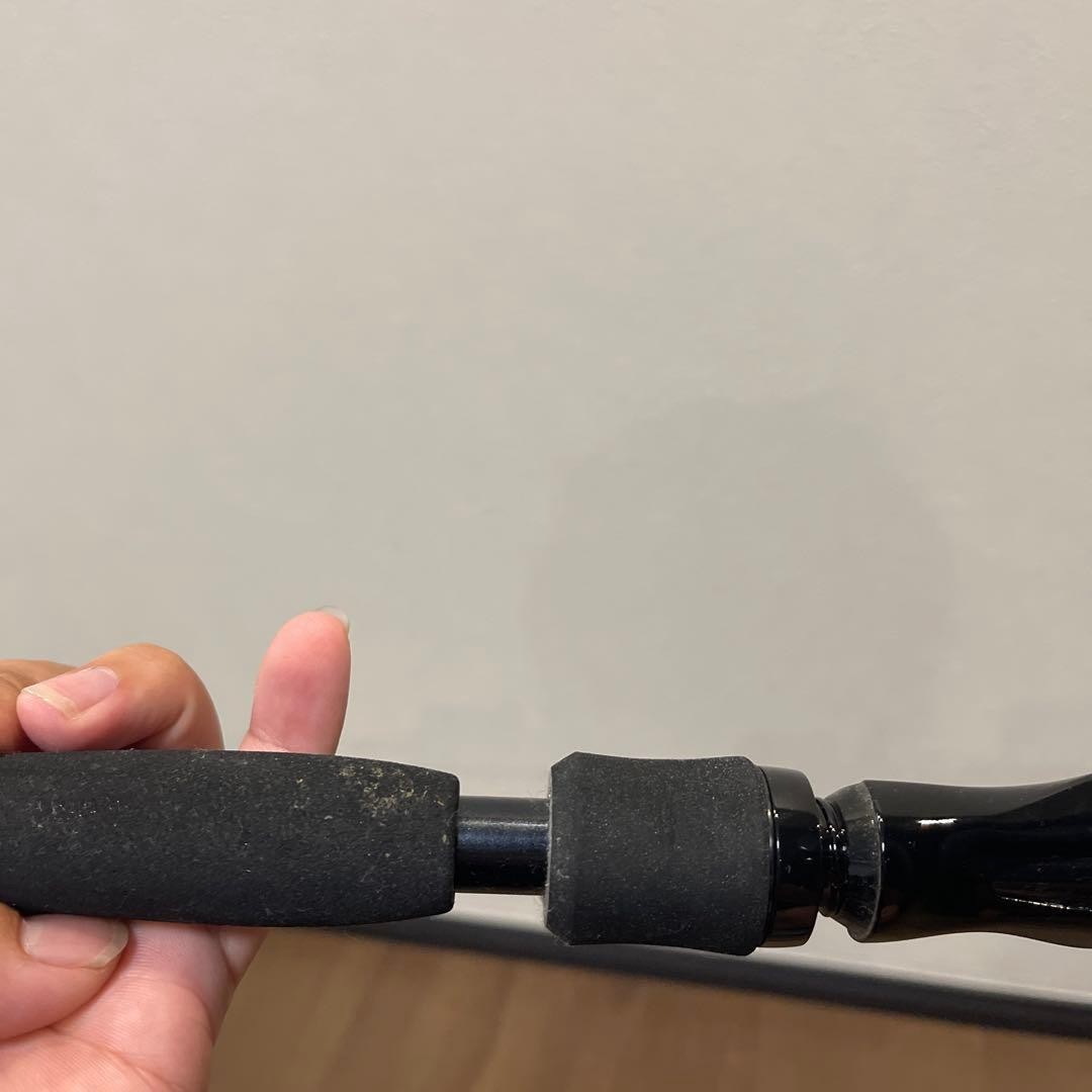 Black/Blue Jigging Rod EVA Grip Used 4x Guides