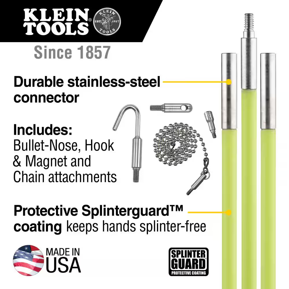 15 Ft. Mid-Flex Glow Fish Rod Set