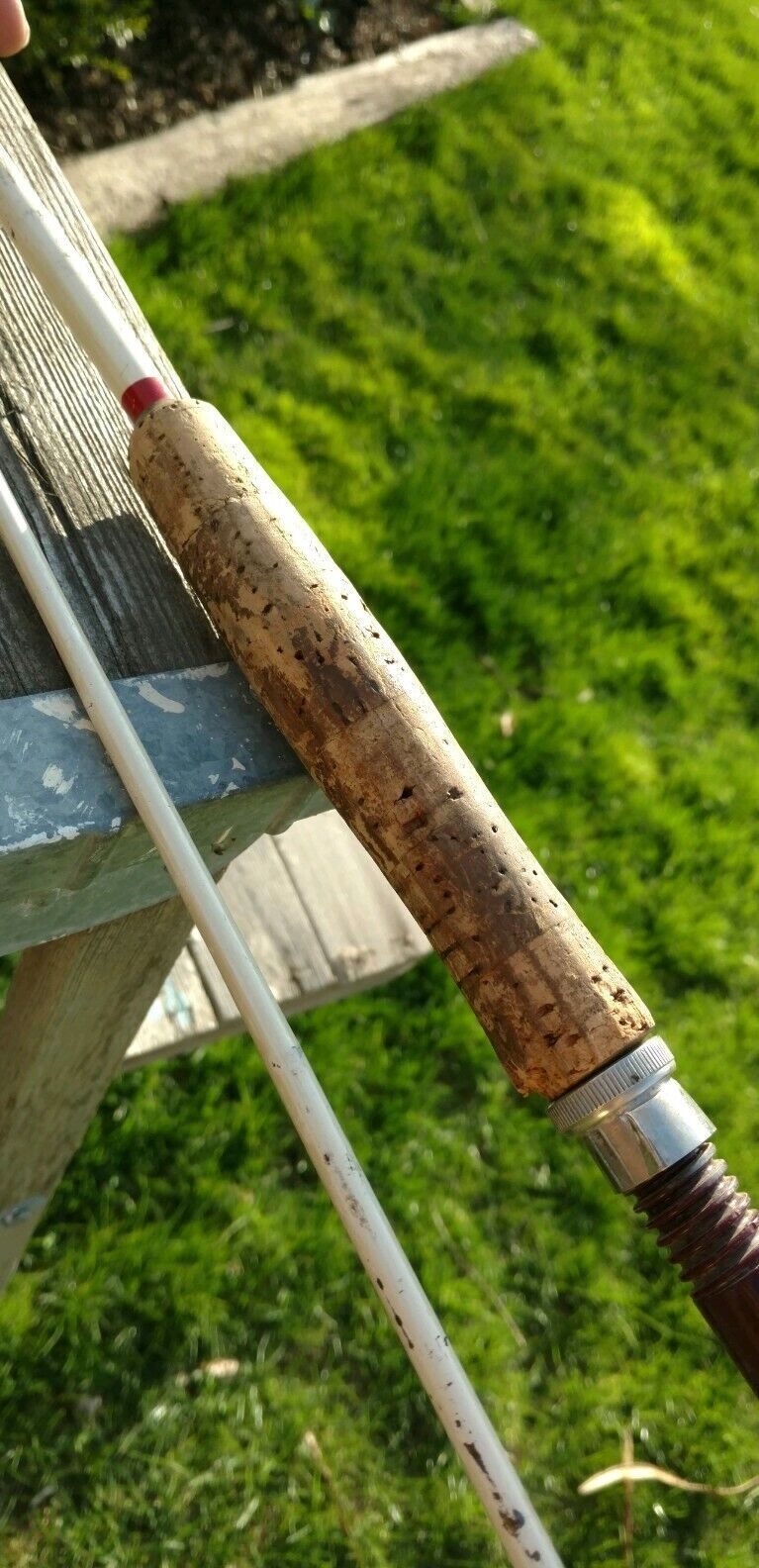 Vintage Union Hardware Co 2pc Fiberglass 8′ 6″ Fly Fishing Rod (SKUNION6.5)