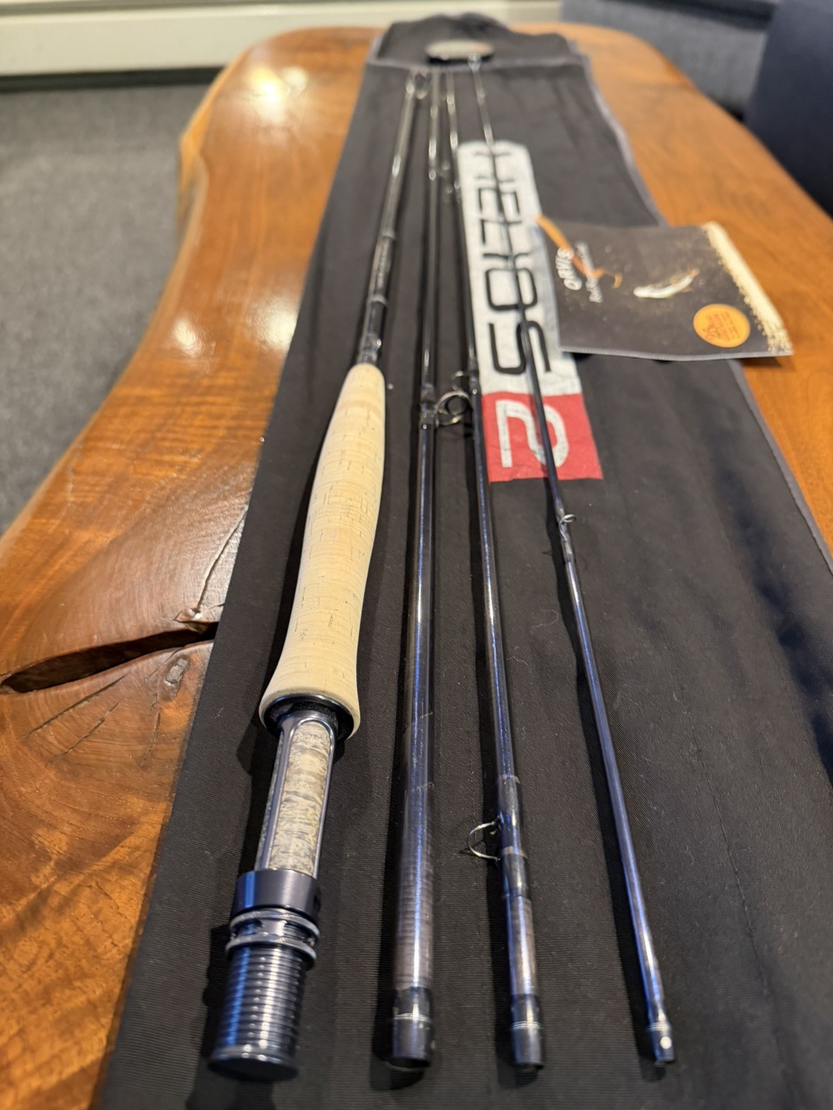Orvis Helios 2 4pc 10’ 5wt Tip Flex Exc+++ Blank warranty card , tube , sock