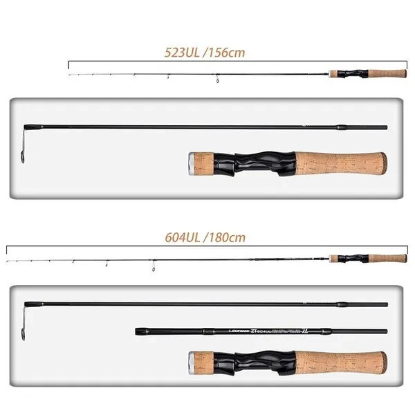 1.65M-1.8M fresh water fishing pole Carbon Fiber Ultralight Fishing Rod Fast Tro