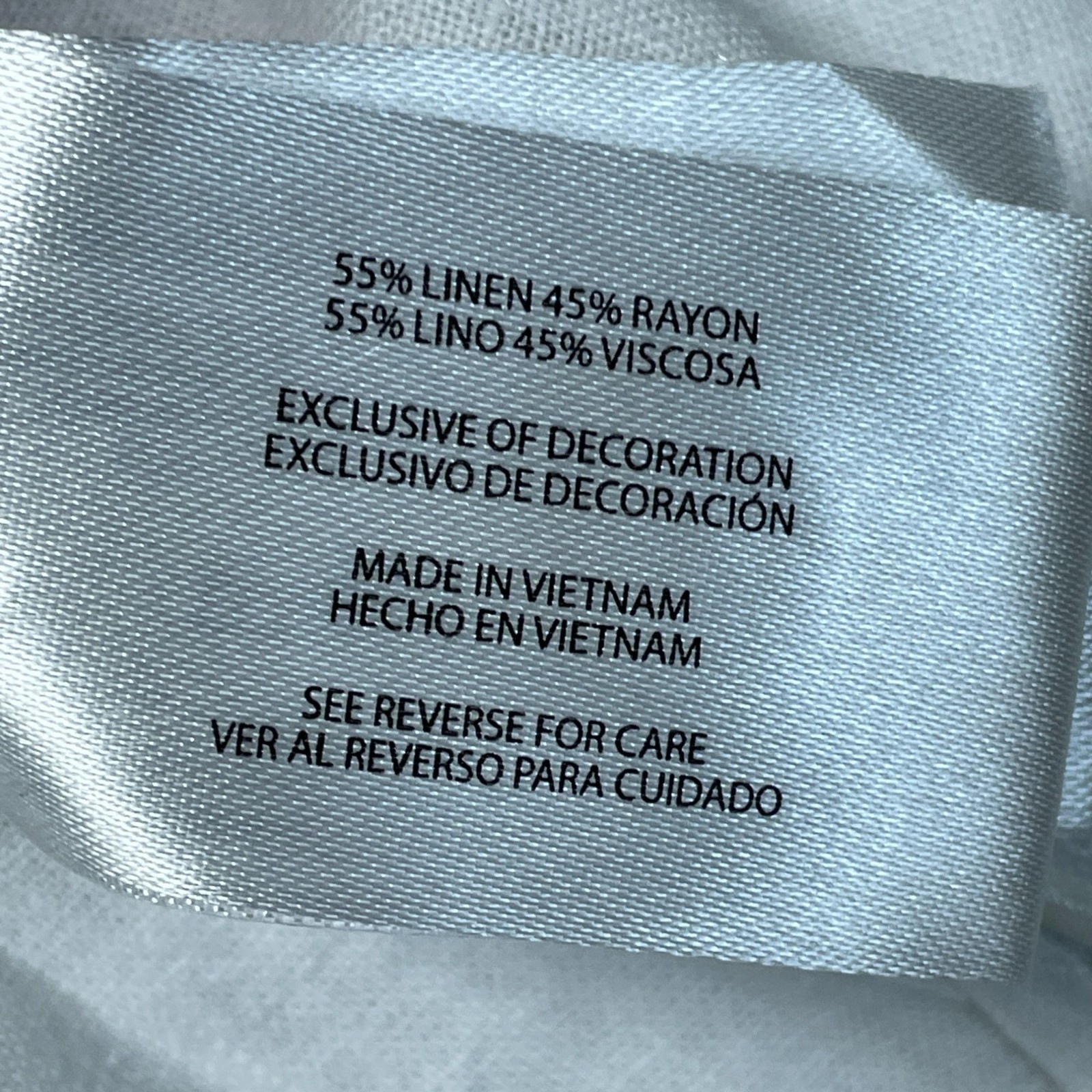 NWT Orvis Women’s XXL White Linen Rayon Button-Down Shirt Short Sleeve i2121