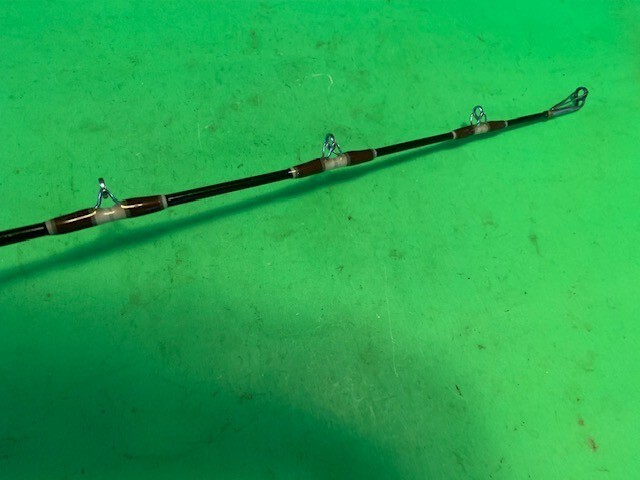 CUSTOM BUILT 7 FOOT 2 INCH 25 TO 60 POUND CLASS CONVENTIONAL FISHING ROD PERFECT