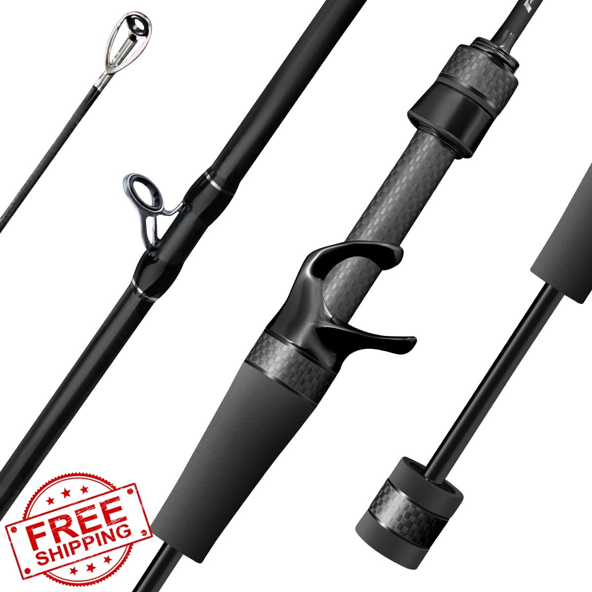 SEASIR Riveria Ultralight Fishing Rod, BFS Spinning Baitcasting Rod, 40T Carb…