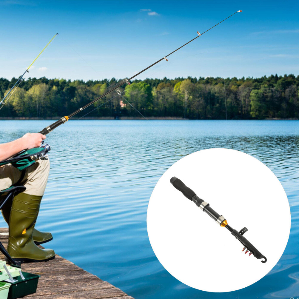 Compact Fishing Kit Mini Fishing Rod Fishing Tool Fishing Pole