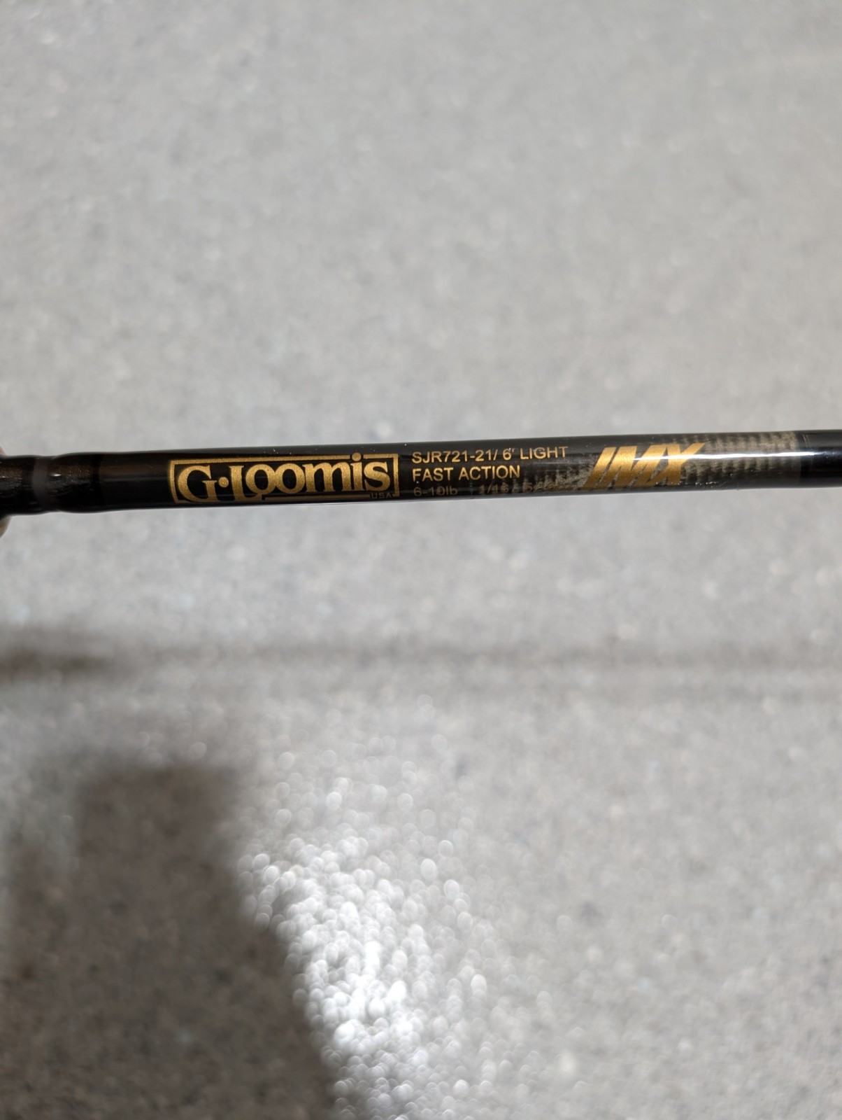 G.Loomis IMX SJR721-21 6′ Light Fast 6-10# 1/16-5/16 oz 1 pc Spinning Rod