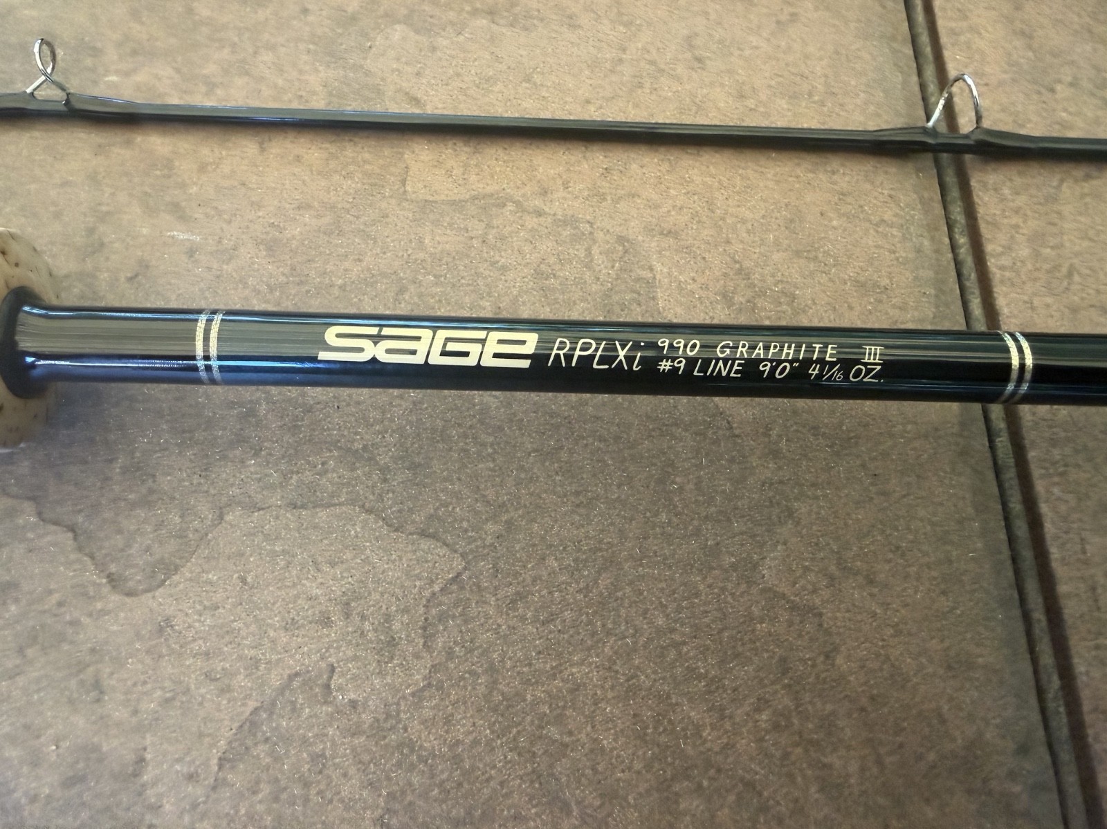 SAGE RPLX I990 GRAPHITE III 2 PCS 9 WT FLY ROD VERY GOOD CONDITION