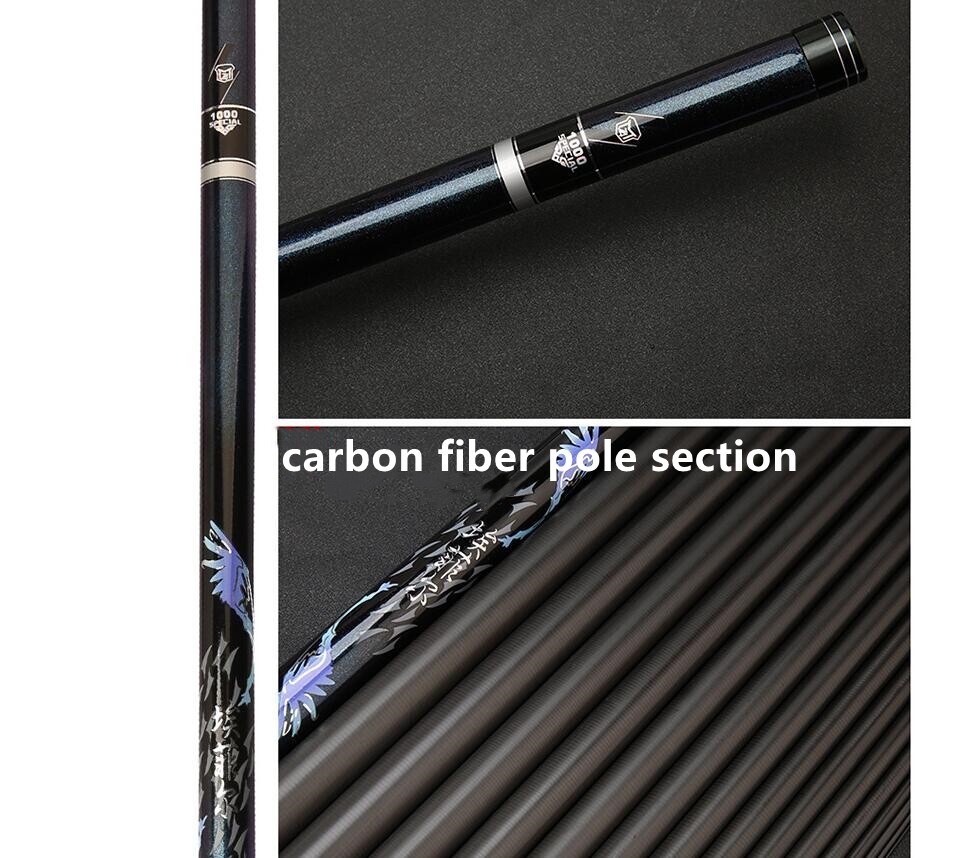 8m 9m 10m 11m 12m High Carbon Fishing Rod Telescopic Carp Pole Stream Hand Rods