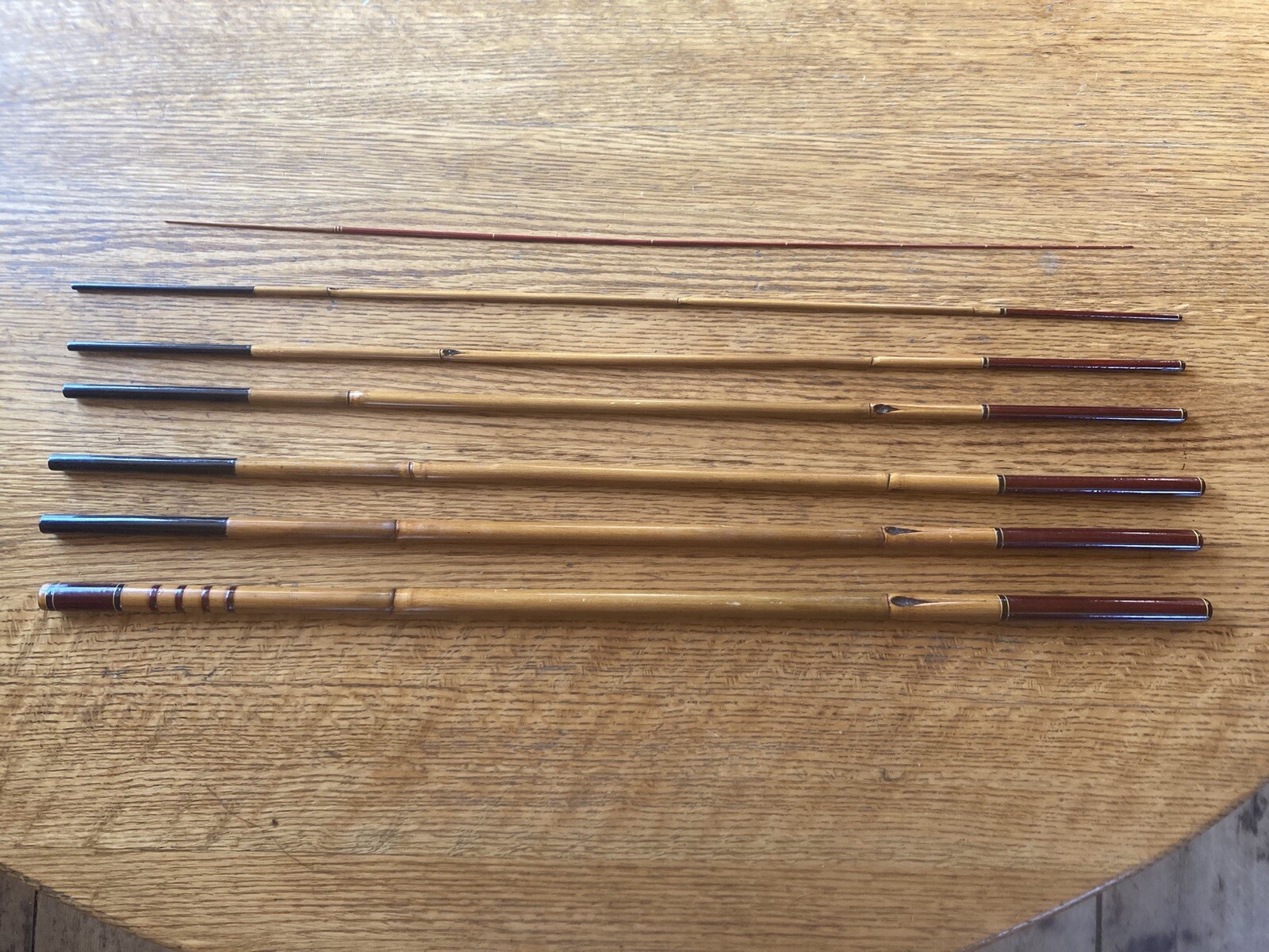 RARE ANTIQUE TENKARA JAPANESE FISHING BAMBOO ROD WITH MAKERS MARK