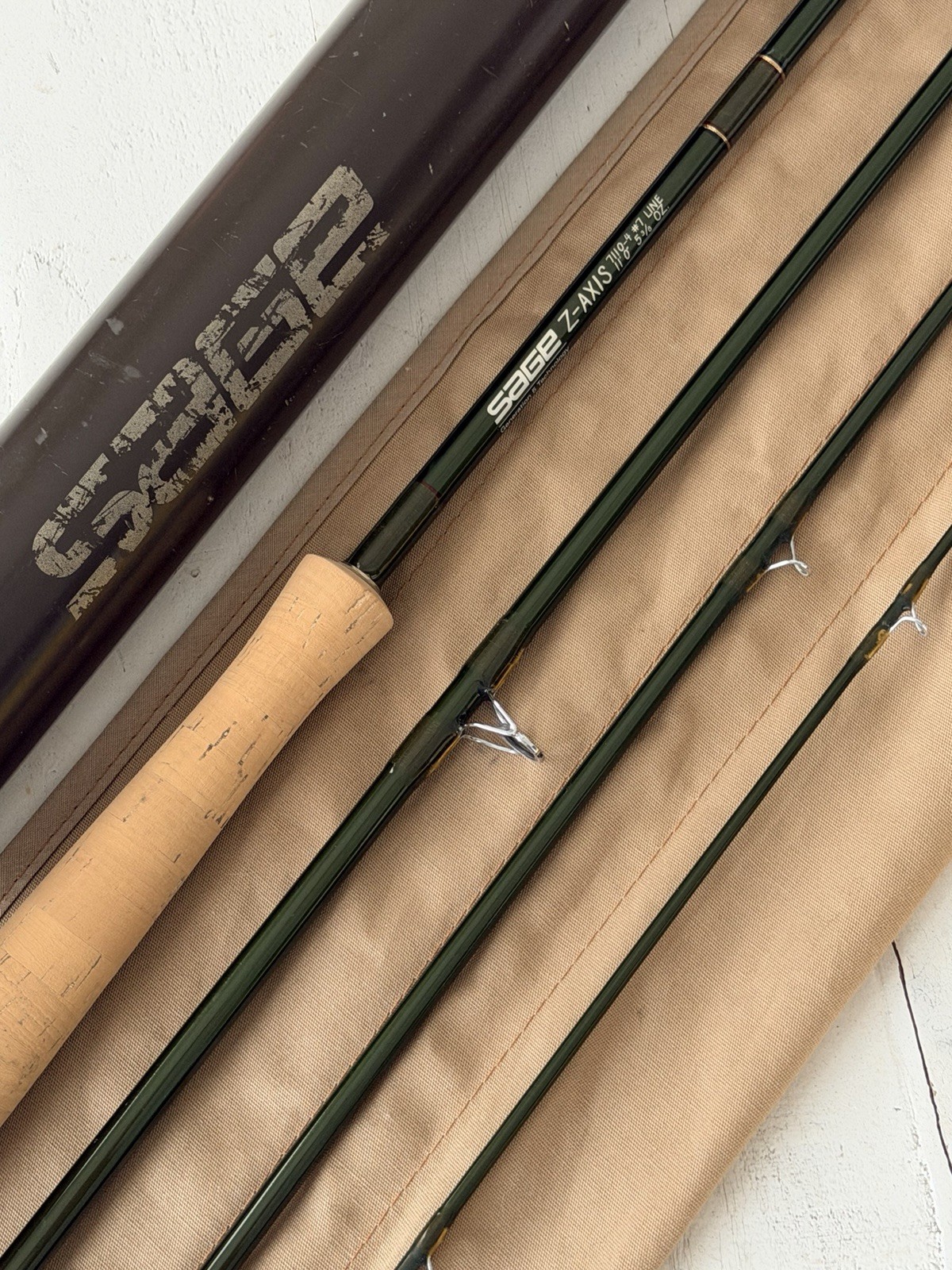 **BEAUTIFUL** 🔥 SAGE Z-AXIS Switch/Spey 7wt 11’ft~4pc FlyRod!! ~LEGENDARY~ 🔥