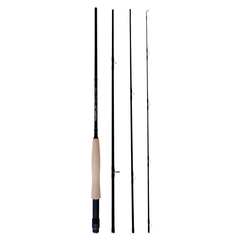 Fly Rod 8FT 4 Piece 5-6WT Lightweight Durable Fishing Rods Trout Bass Panfish US