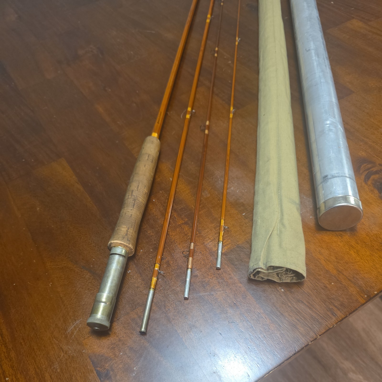 Wright & McGill Granger Aristocrat Bamboo Fly Rod. 9’ 6” Two Rod Ends