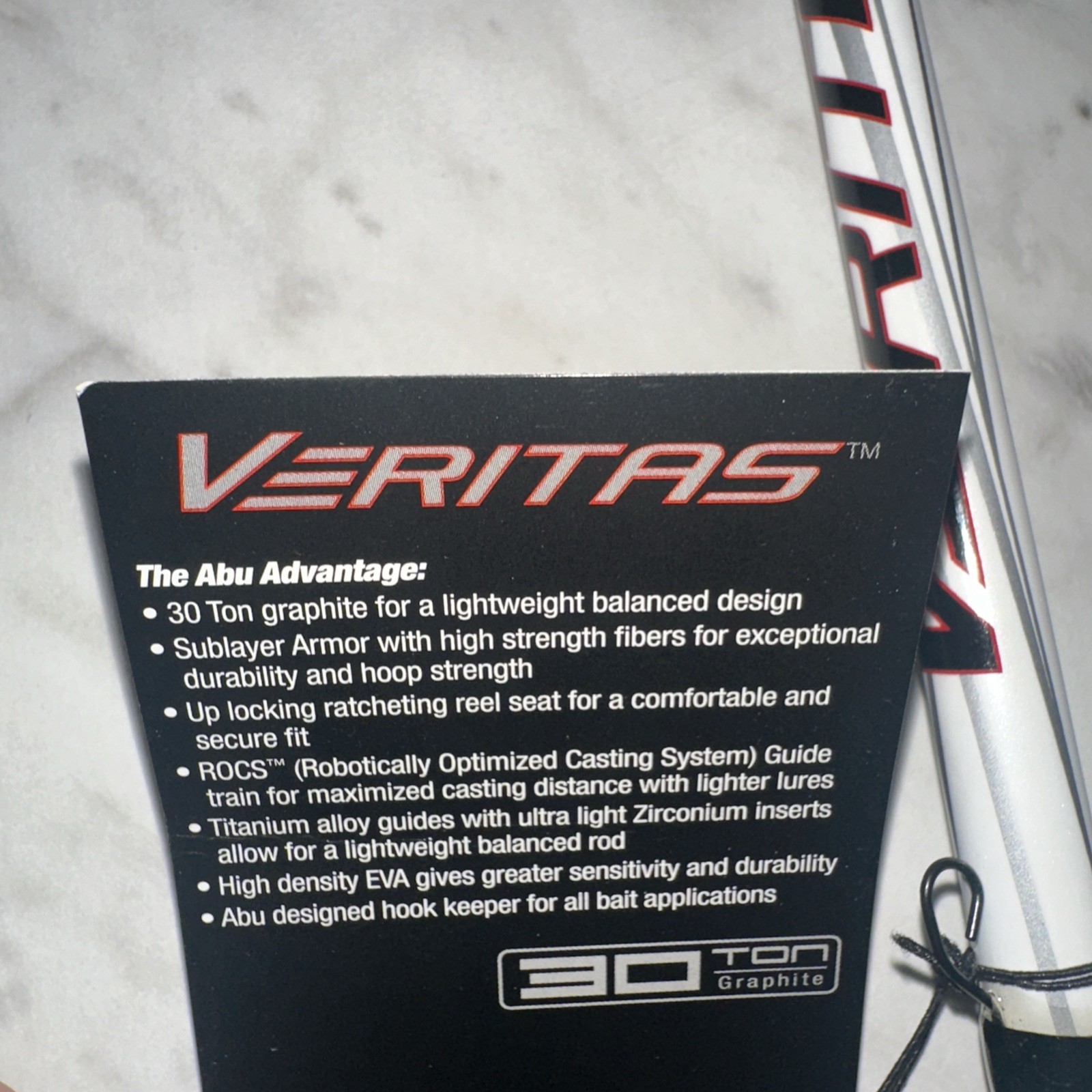 Abu Garcia Veritas 7’0 Med Fast 1 Piece Bait Casting Rod