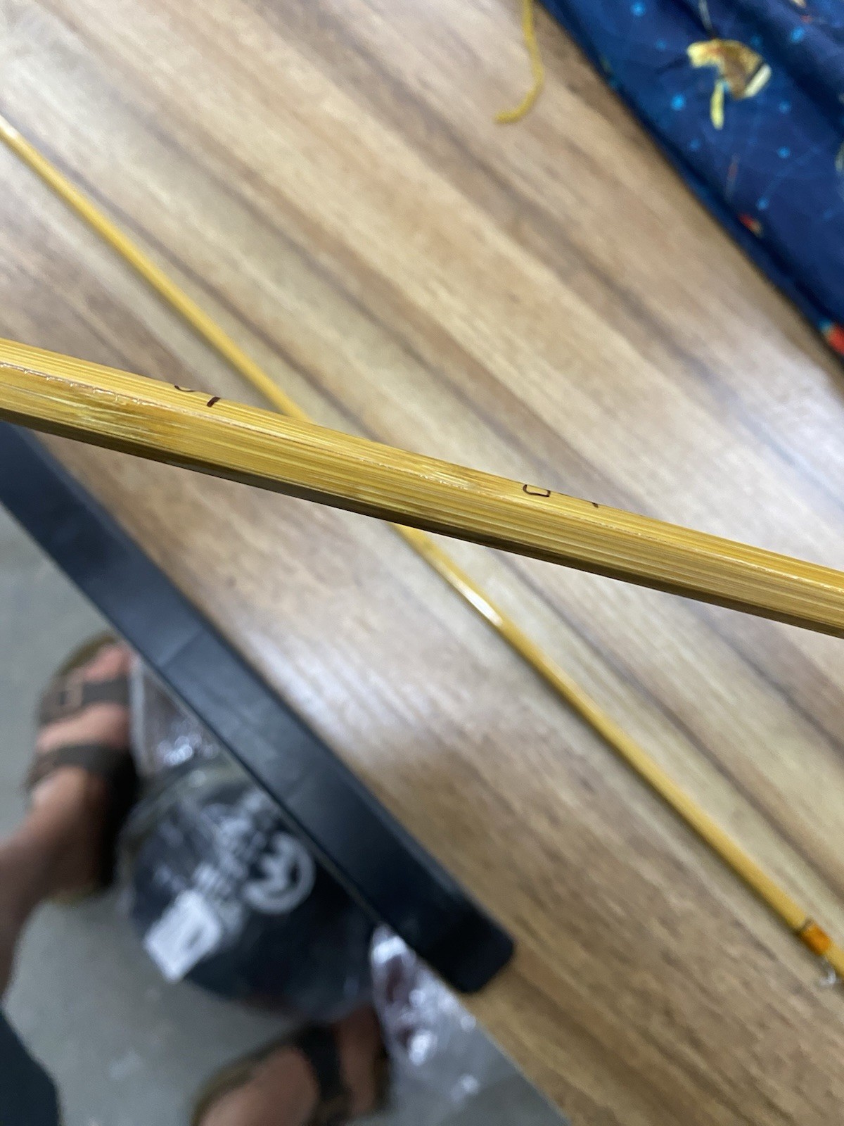 Dan Ellingson Custom-Built Bamboo Fly Fishing Rod. 8’6″ two pcs 5W