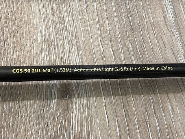 Lot Of 2 Shakespeare Spinning Rods Cirrus CGS 50 2UL 5′ & Mantis WMSP602M 6′