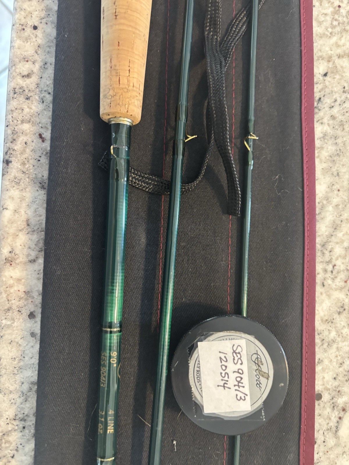 Scott SES Fly Rod 9’0 4wt 3 Piece Fly Fishing Rod