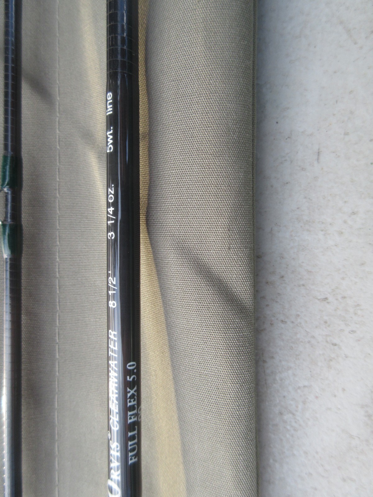 ORVIS CLEARWATER SERIES FULL FLEX 5.0 865 8’6″ 2 PC 5WT W SOCK & TUBE 3 1/4oz 00