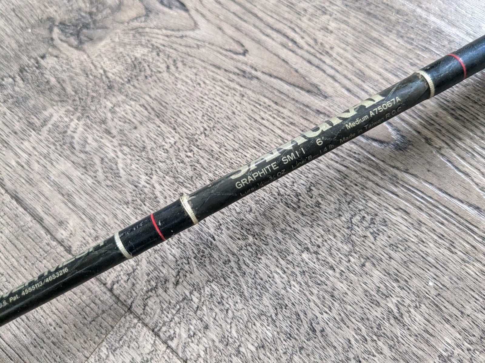 Daiwa SAMURAI POWER MESH 6’0″ 2PC Graphite Spinning Rod