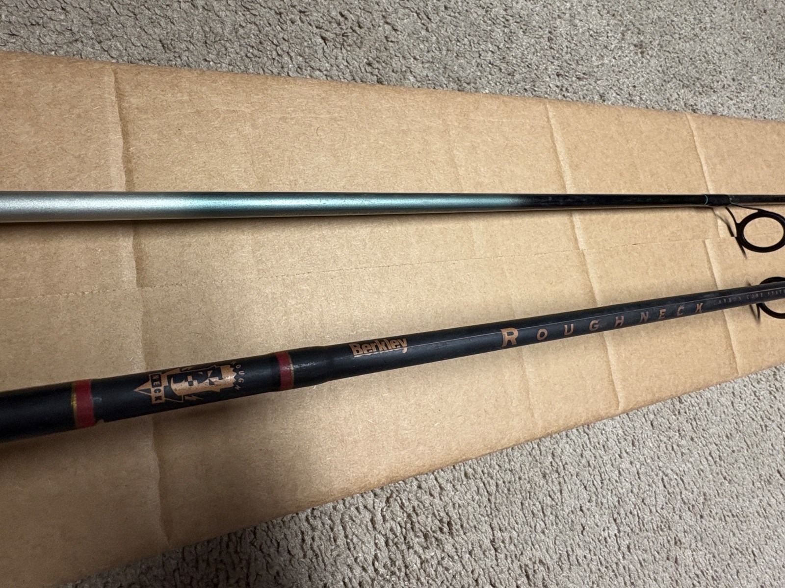 Fishing Rod Lot of 2 Berkley Rough Neck Medium Heavy Quantum Vantage 6′ 1 Piece