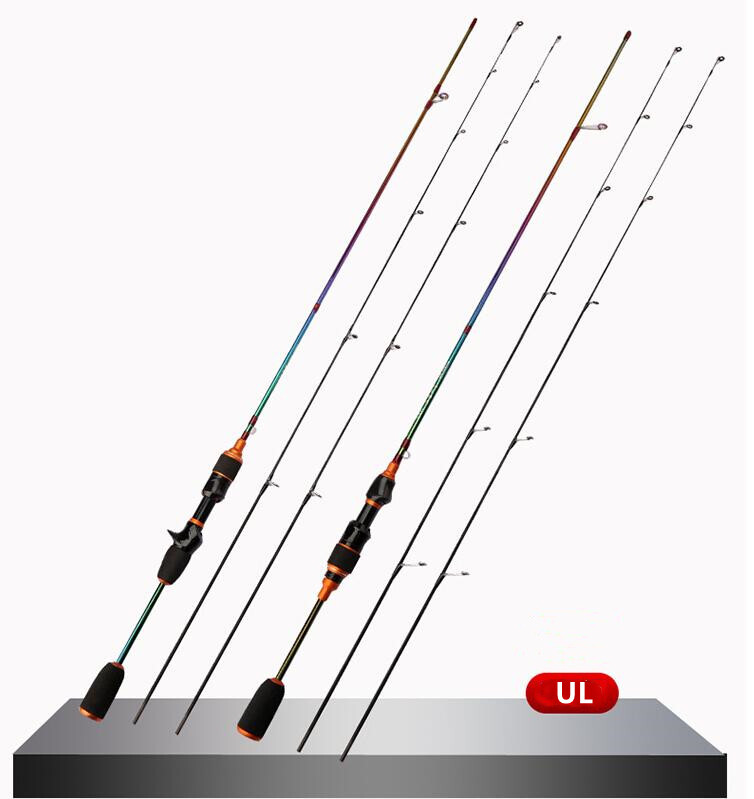 Fishing Spinning Rod 1.68M/1.8M Carbon Fiber Two Solid Tips Casting Fishing Rod